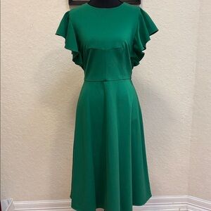 Kate Spade Vibrant Green Midi Dress
